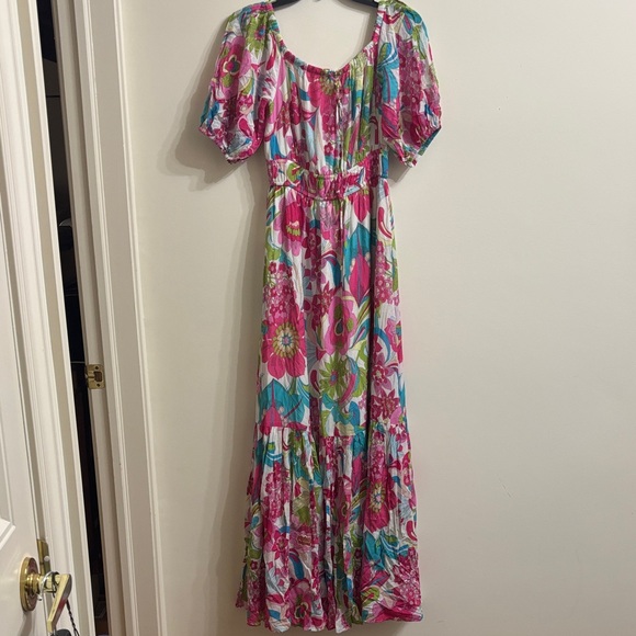 Trina Turk Colorful Floral Maxi Dress - Picture 1 of 6